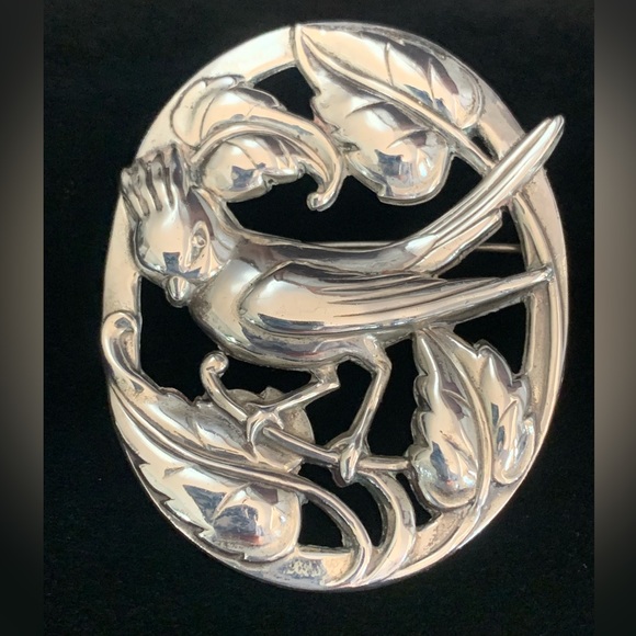 Vintage Coro Sterling Bird Brooch - Picture 13 of 16